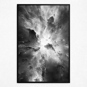 Nebula Clash (Framed Poster)