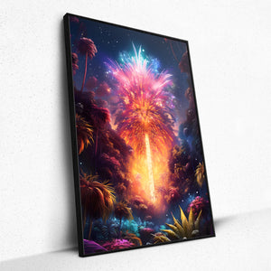 Radiant Arboreal Symphony (Framed Poster)